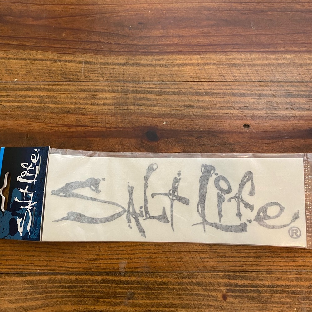 Salt Life 6” Black  Salt Life Decal